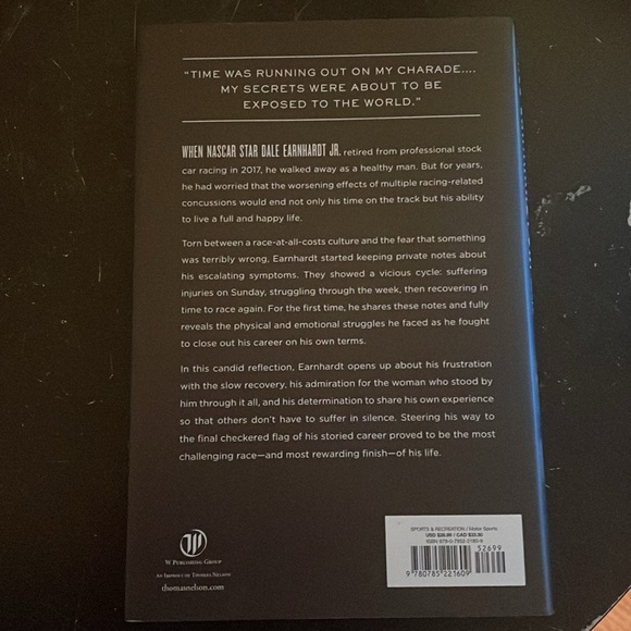 Dale Earnhardt Jr. “Racing to the Finish” hardback book - Picture 2 of 2